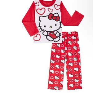 Hello Kitty Red and White Kids Pajama Set
